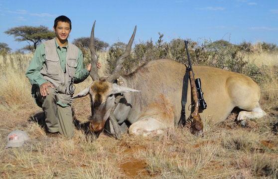William Eike with Eland