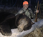400 lb. chocolate bear taken with Kilimanjaro rifle