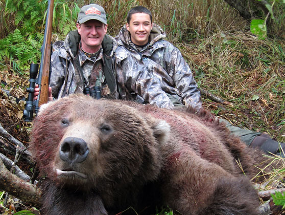 Alaskan Field Testing Big Game Rifle