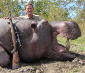 Kilimanjaro custom rifles hippo safari hunt